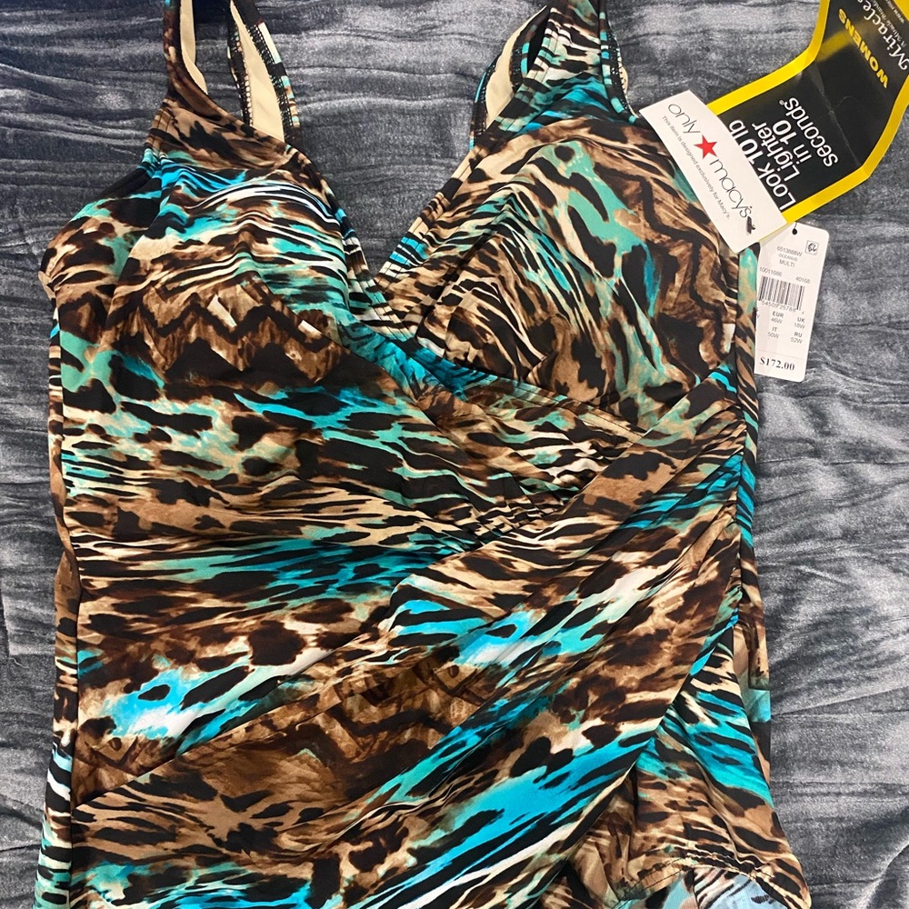 NWT animal print Miracle suit swim